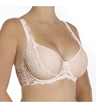 Телесен сутиен с банел и формовани чашки COTTON ELLA снимка