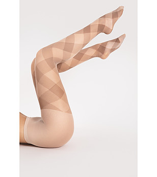 Телесен фигурален чорапогащник 20 DEN ALEX снимка