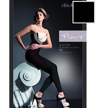 Черен клин-чорапогащник 120 DEN ANETTE снимка