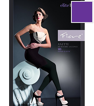 Лилав клин-чорапогащник 120 DEN ANETTE снимка