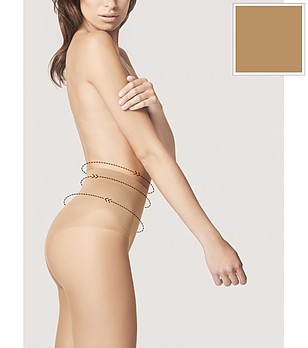 Светъл телесен стягащ чорапогащник 20 DEN BIKINI FIT снимка