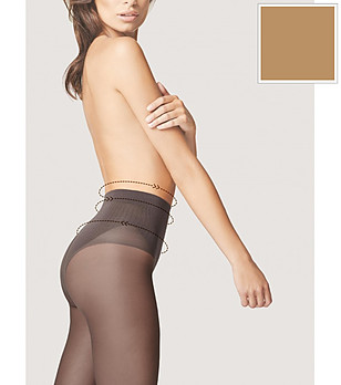 Светъл телесен чорапогащник с оформящ ефект 40 DEN BIKINI FIT снимка