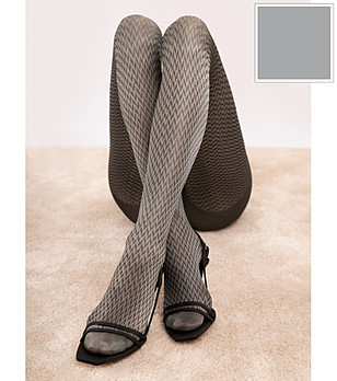 Сив фигурален чорапогащник 40 DEN CINEMATIC снимка