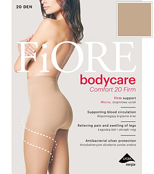 Телесен чорапогащник 20 DEN COMFORT FIRM подпомагащ кръвообращението снимка