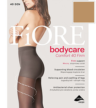 Светъл телесен чорапогащник 40 DEN COMFORT FIRM с компресионен ефект снимка