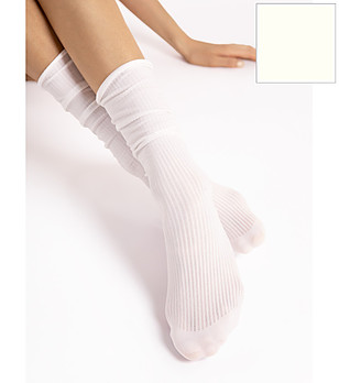 Бели чорапи 60 DEN COOL MILK снимка