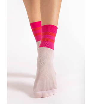 Розово-бели чорапи 20 DEN DASH снимка