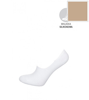 Бежови чорапи тип терлик FOOTIES 04 снимка