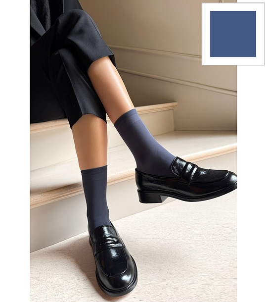 Дамски чорапи в дънково синьо KATRIN  40 den.  снимка