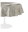 Кръгла бежова покривка за маса VERSALLES  150 см-1 снимка