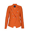 Оранжево дамско сако-4 снимка