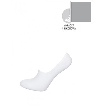 Сиви чорапи тип терлик FOOTIES 04 снимка