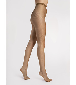 Бежов мрежест чорапогащник GRETA снимка