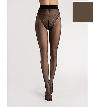 Чорапогащник в цвят мока 20 DEN KLARA с бикини горна част снимка