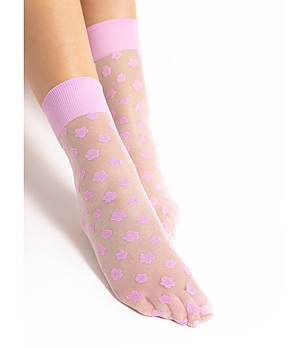 Чорапи с цветен десен 20 DEN LA LA във виолетово снимка