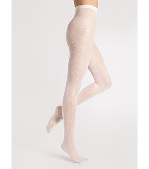 Екрю фигурален чорапогащник 30 DEN LEA снимка