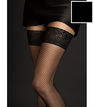 Черни мрежести чорапи LIZA снимка