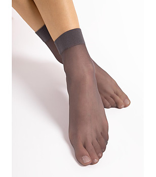 2 броя къси графитени чорапи 15 DEN MAJA снимка