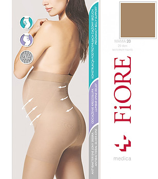 Телесен чорапогащник за бременни 20 DEN MAMA снимка