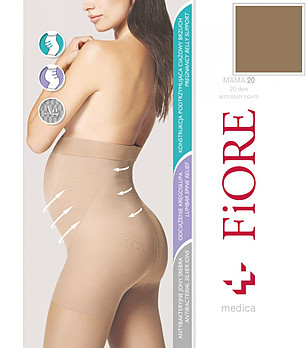 Бежов чорапогащник за бременни 20 DEN MAMA снимка