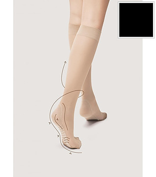 Черни чорапи MEDICA 20 DEN с масажиращ ефект снимка