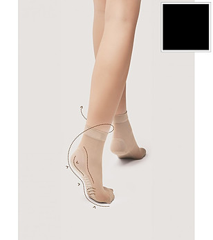 Черни чорапи 20 DEN MEDICA с масажен ефект снимка