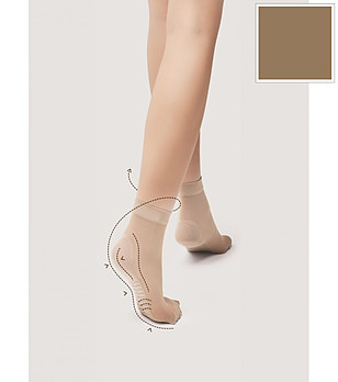 Бежови чорапи 20 DEN MEDICA снимка