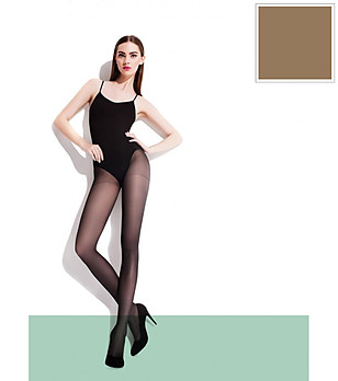 Тъмен телесен чорапогащник 40 DEN NINA снимка