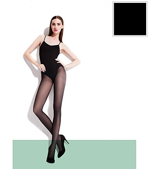 Черен чорапогащник 40 DEN NINA снимка