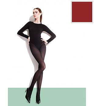 Чорапогащник в бургунд 40 DEN PAULA снимка