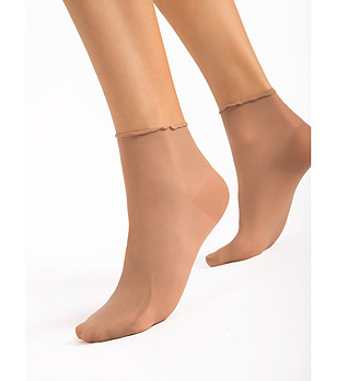 Телесни финни чорапи 15 DEN PRESS LESS снимка