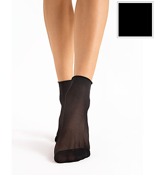 Черен фин чорап PRESS LESS 15 DEN снимка