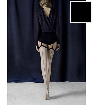 Черни чорапи за жартиери 20 DEN PROVOKE снимка