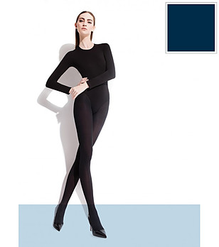 Тъмносин чорапогащник 60 DEN ROZA снимка