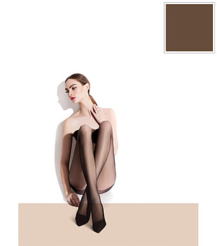 Чорапогащник в цвят шоколад 15 DEN SAVA снимка