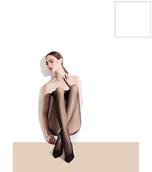 Бял чорапогащник 15 DEN SAVA снимка