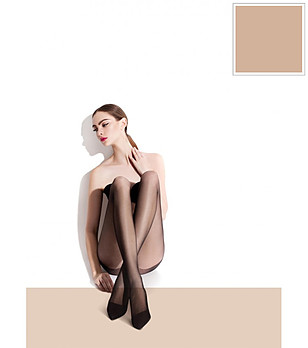 Чорапогащник в цвят пудра 15 DEN SAVA снимка