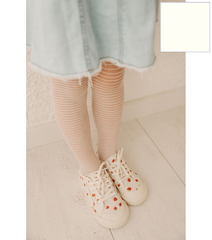 Детски раиран чорапогащник в екрю 15 DEN STRIPES снимка