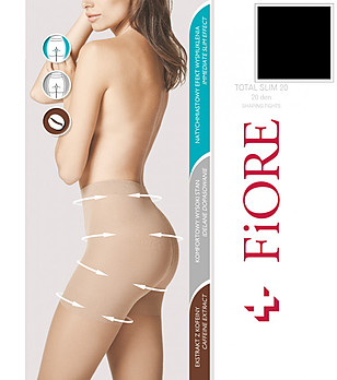 Черен стягащ чорапогащник 20 DEN TOTAL SLIM снимка