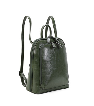 Дамска раница в цвят каки снимка