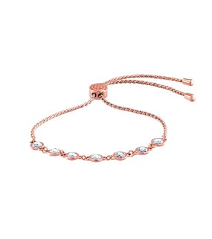 Дамска гривна в розово злато с кристали Tommy Hilfiger снимка