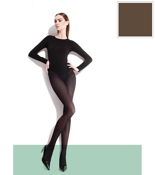 Чорапогащник в цвят мока 40 DEN PAULA снимка