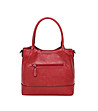 Червена дамска чанта с дълги дръжки-1 снимка