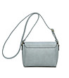 Дамска чанта в светлосиньо с капак-1 снимка