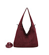 Дамска чанта в бордо с дълга дръжка-2 снимка