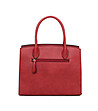 Дамска правоъгълна чанта в червено -1 снимка