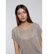 Сребриста дамска блуза-1 снимка