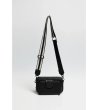Дамска черна чанта през рамо-3 снимка
