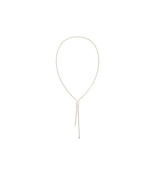 Дамско златисто колие от неръждаема стомана снимка