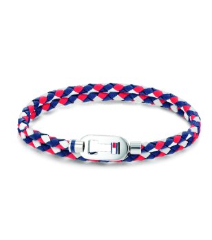 Мъжка многоцветна плетена гривна Tommy Hilfiger снимка